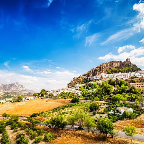 Zahara de la Sierra, beautiful town located in the Sierra de Grazalema, Cadiz (Andalusia), Spain.